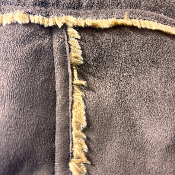 Outback Trading Co Shearling Western Jacket Embroidered Sleeves Brown Size Small - Picture 16 of 16